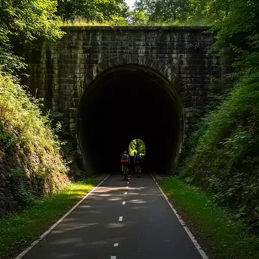Maare-Mosel-Radweg tunnel ingang